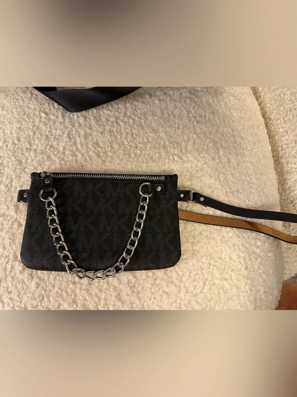 Michael Kors Matching Set: Kenly Large N/S Tote & Signature Pull Chain Belt Bag